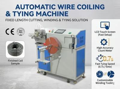 Macchina Automatica Taglio Avvolgimento Rilegatura Cavi WPM-18-45