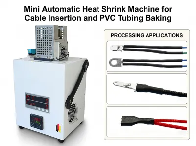 Mini Macchina Termoretraibile Automatica per Inserimento Cavi e Cottura Tubi in PVC JW-HST-05B