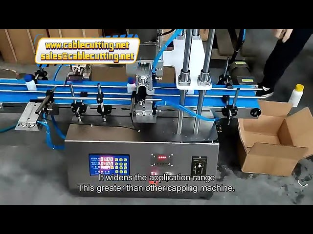 Macchina Tappatrice Elettrica da Banco con Pressa Spray in Vetro per Bottiglie PET