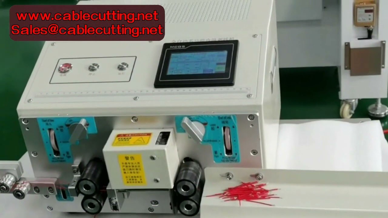 Macchina automatica per taglio e spelatura di due fili elettrici - Spelafili e tagliafili automatici