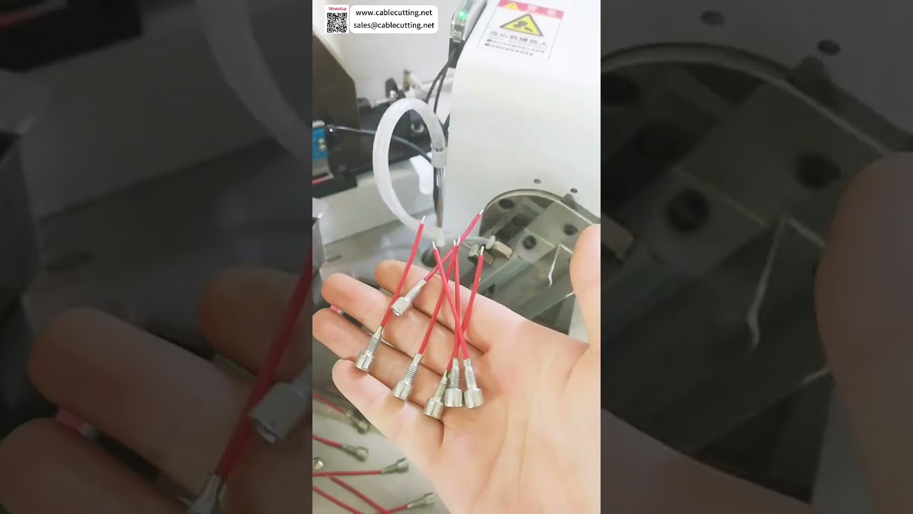 Crimpatrice Automatica per Terminali Fili con Testa Riscaldante a Elettrodo - Macchina per Cablaggi