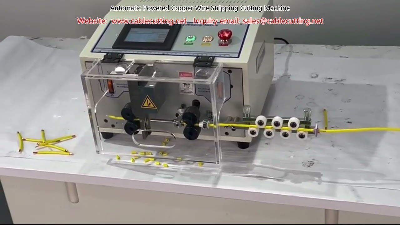 Automatic Powered Copper Wire Stripping and Cutting Machine