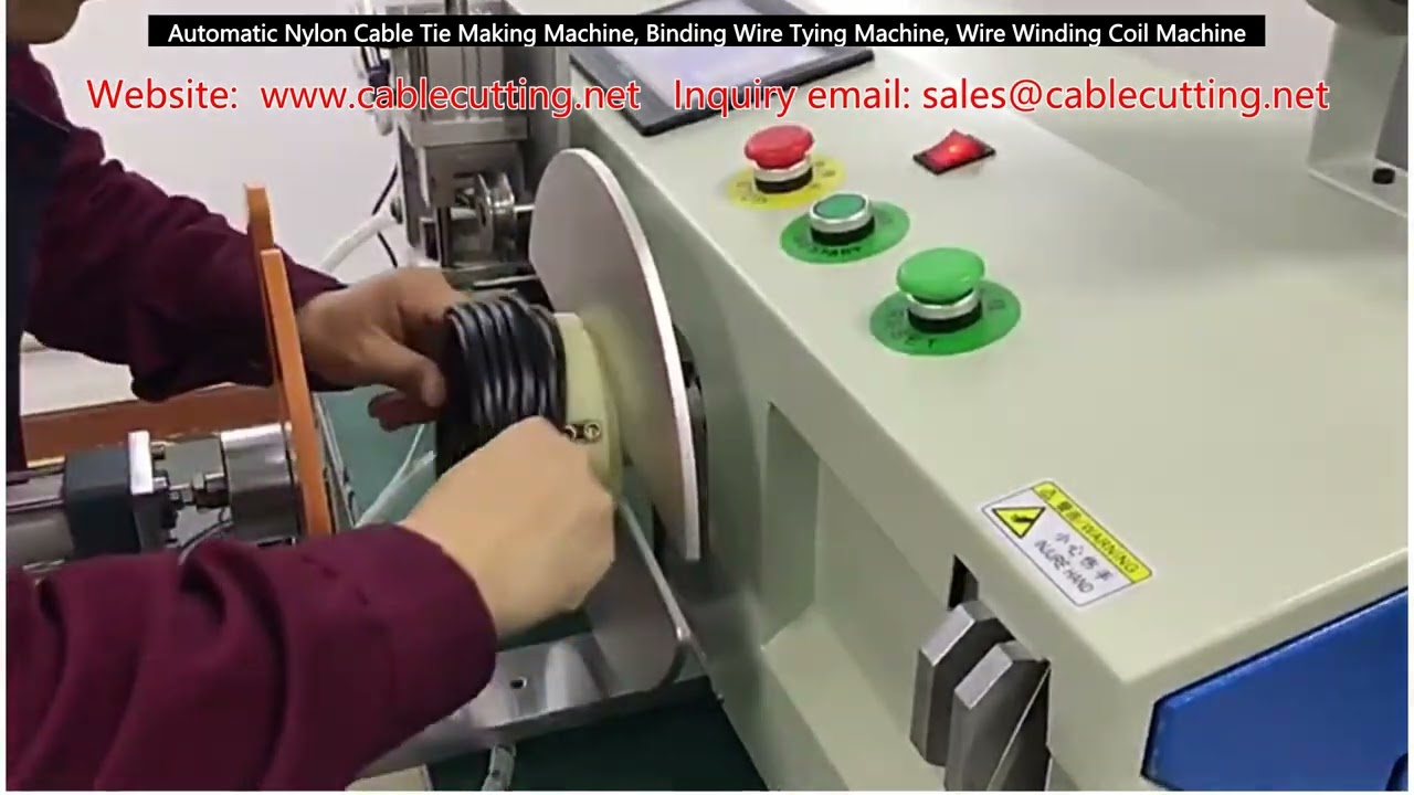 Macchina automatica per fascette in nylon, legatura fili e avvolgimento bobine