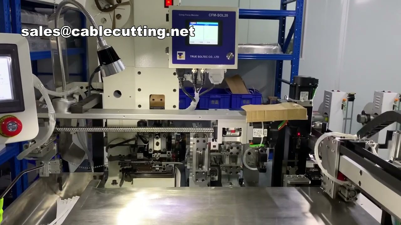 Crimpatrice double face per inserimento cavi piatti: automazione assemblaggio cablaggi
