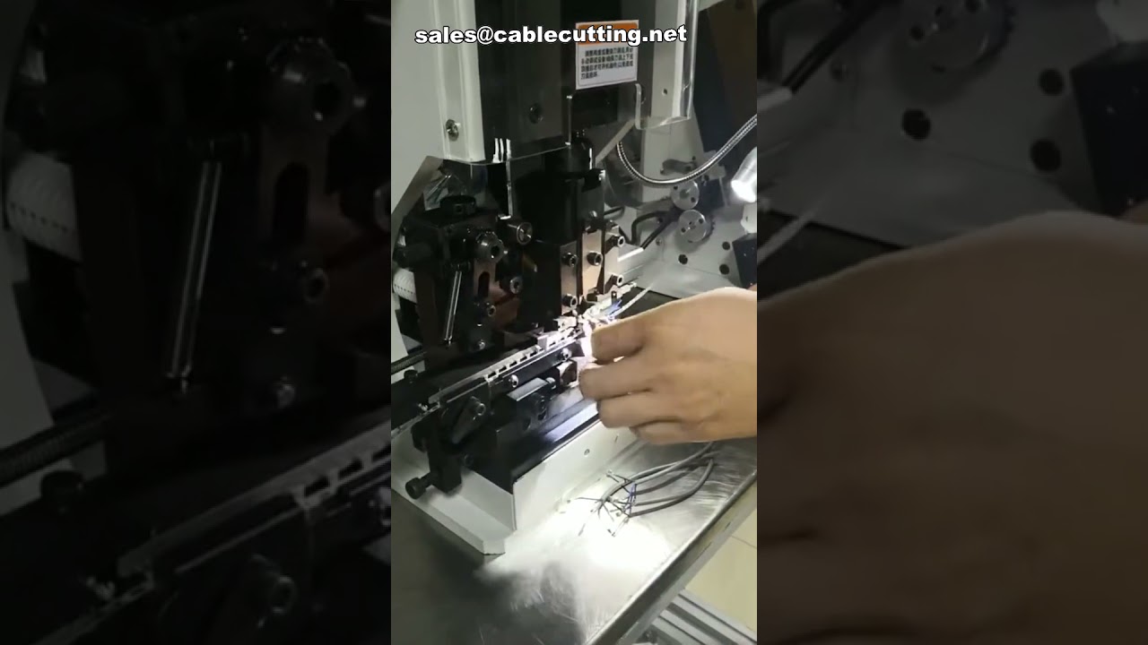 Sgrassacavi e Crimpatrice Automatica | Macchina per Lavorazione Fili ad Alta Velocità