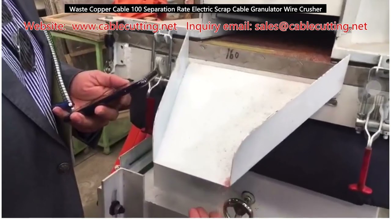 Granulatore per cavi di rame esausti: tasso di separazione del 100% - Tritacavi elettrico per rottami