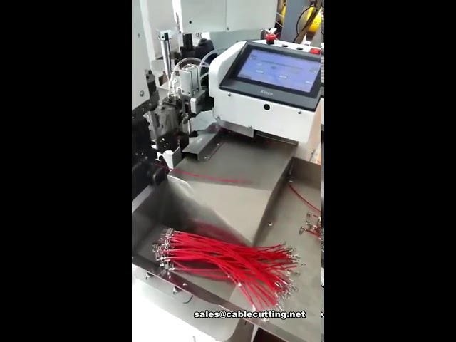 Macchina crimpatrice automatica terminali: taglio, spelatura e crimpatura fili