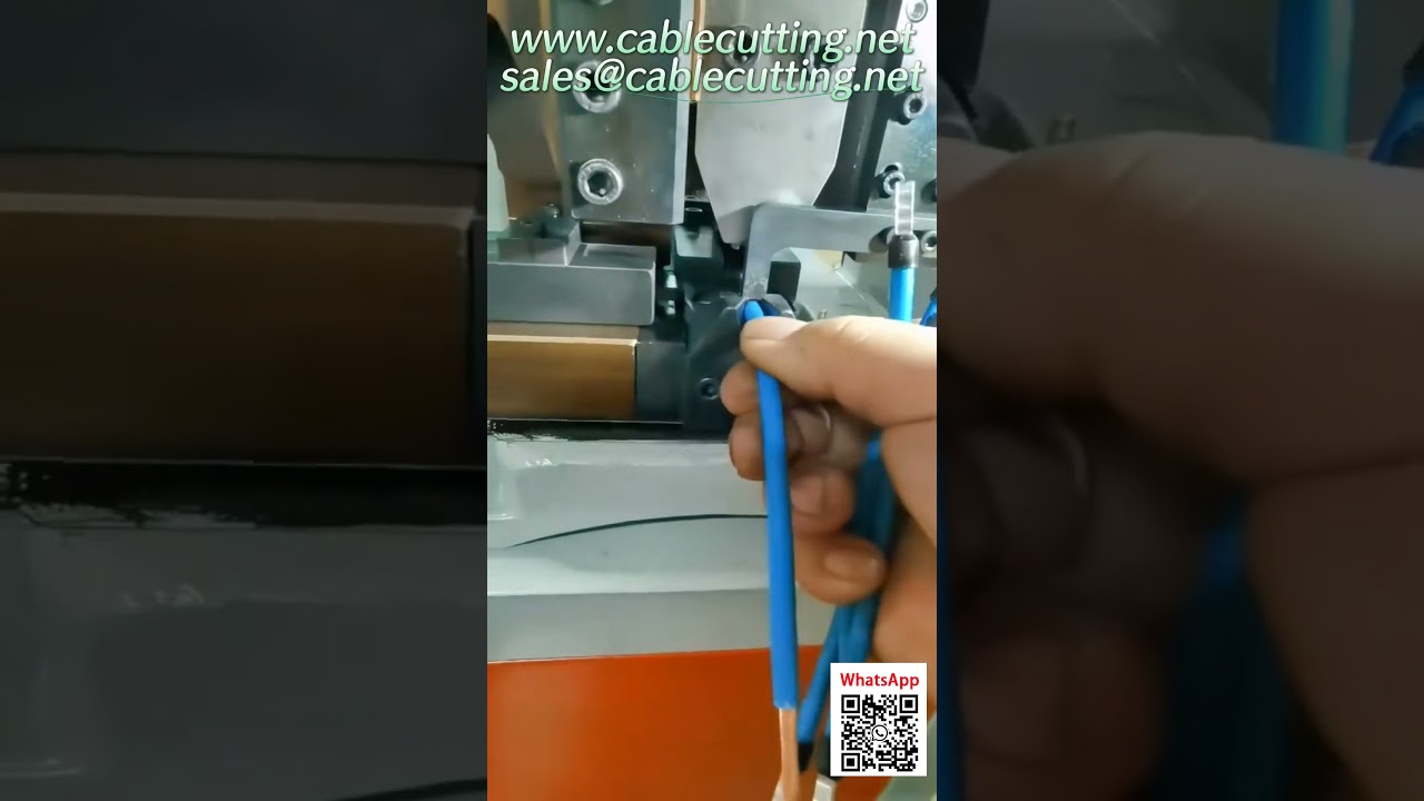 Automatic Wire Cutting and Stripping Machine for Industrial Packaging and Automation