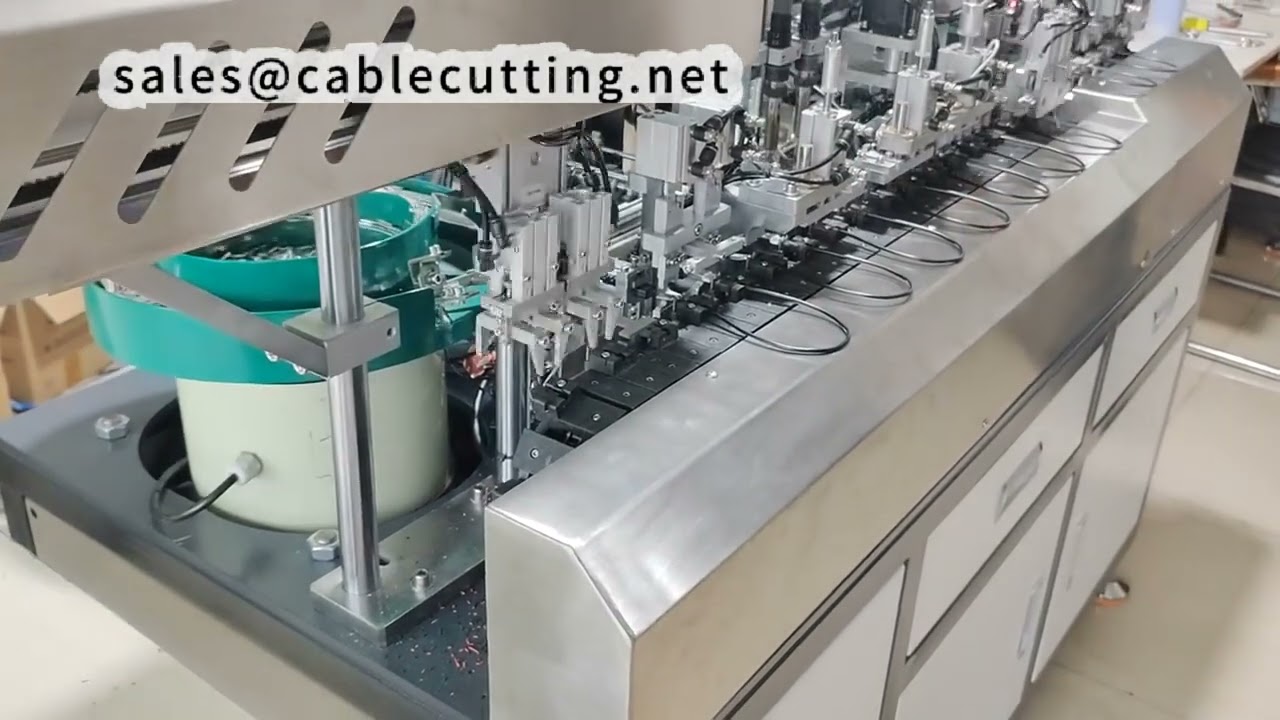 Saldatrice automatica per cavi dati a 2 nuclei: 1200-1300 pz/ora, design compatto