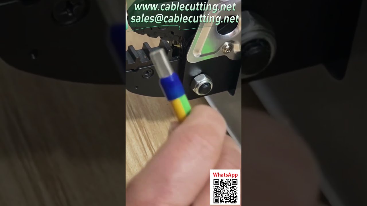 Pressacavi Elettrico Automatico per Terminali Tubolari 25mm² - Alta Precisione