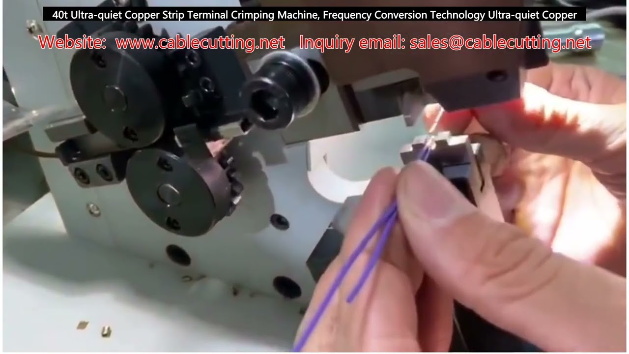 40-T Ultra-Quiet Copper Strip Terminal Crimping Machine with Frequency Conversion Technology