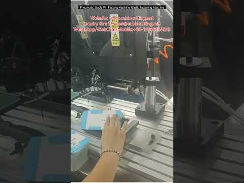 Macchina Pneumatica per Imballaggio con Graffette e Legatura Elastica | Imballaggio Automatico