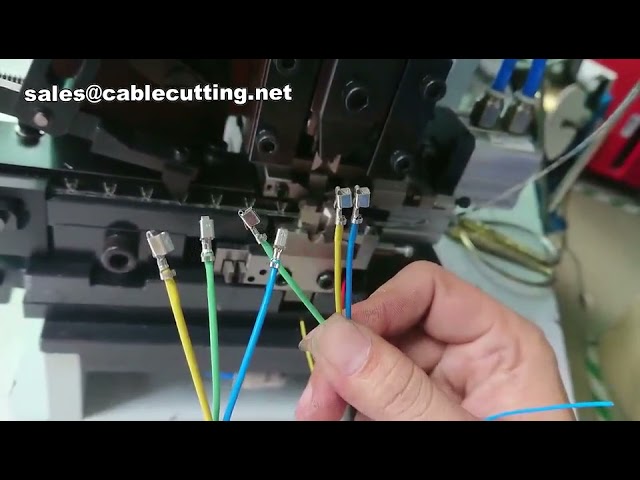 Automatic Wire Stripping and Terminal Crimping Machine with Dual Function