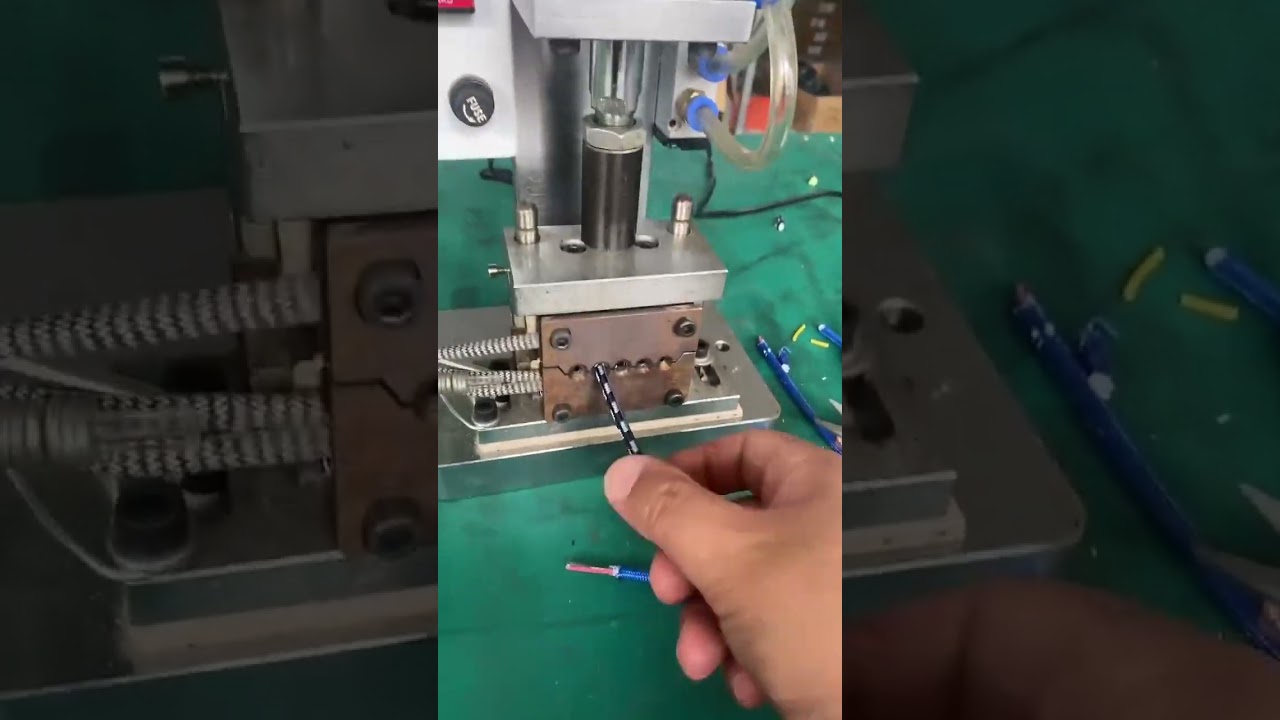 Spellatrice termica semiautomatica per cavi di vari diametri – Soluzione per automazione industriale #factory #machine