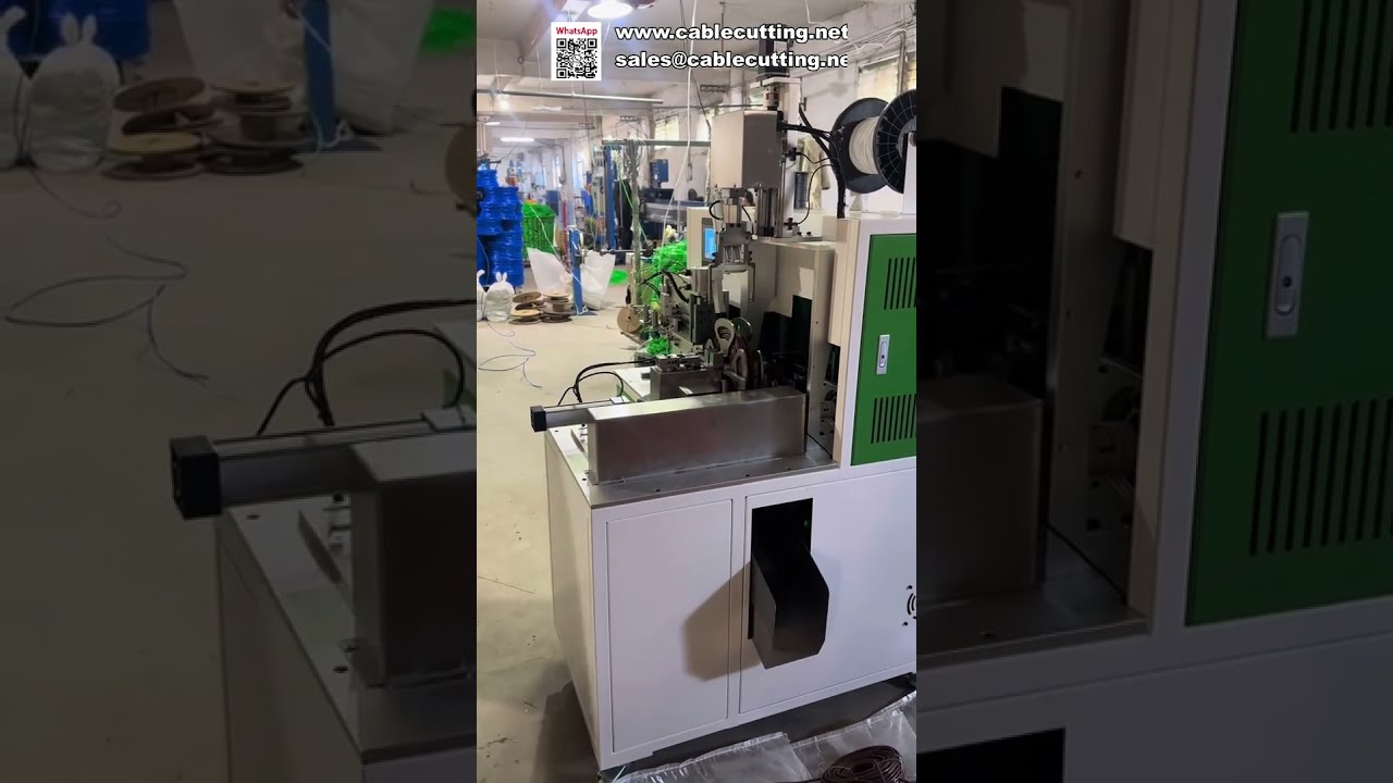 Macchina Automatica per Contametri, Taglio, Avvolgimento e Legatura del Filo