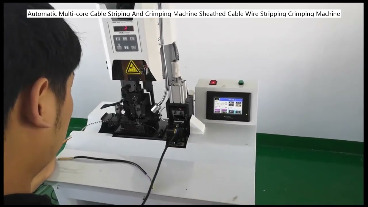 Macchina Automatica per Spellatura e Crimpatura di Cavi Multipolari – Strippaggio e Crimpatura Cavi