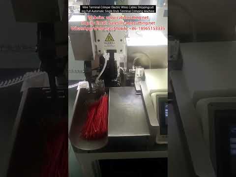 Crimpatrice Automatica per Terminali di Fili Elettrici: Taglia, Spella e Crimpa in Unico Passaggio