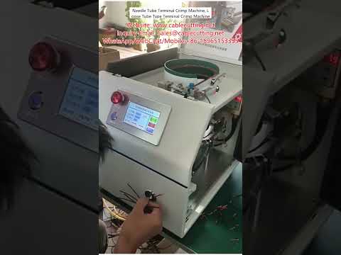Macchina crimpatrice terminali a tubo ago e tubo lento – Alta precisione per cavi elettrici