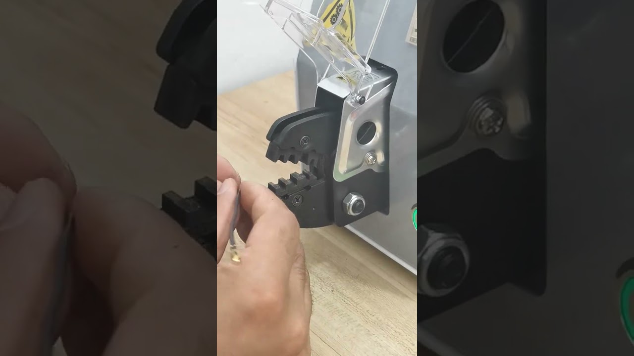 Macchina Crimpatrice Elettrica per Capicorda e Terminali Vari – Precisione e Automazione #fabbrica #macchina