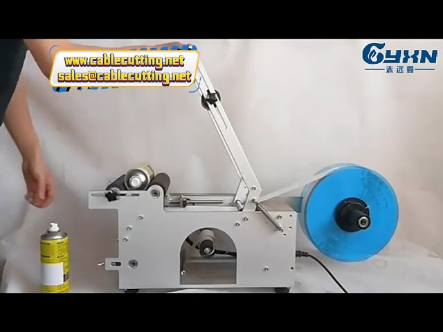Automatic Adhesive Labeling Machine for Round Bottles, Cans, and Glass Containers