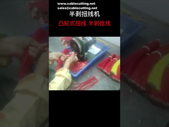 Semi-Automatic Wire Stripping and Twisting Machine | Electric Roller Twister