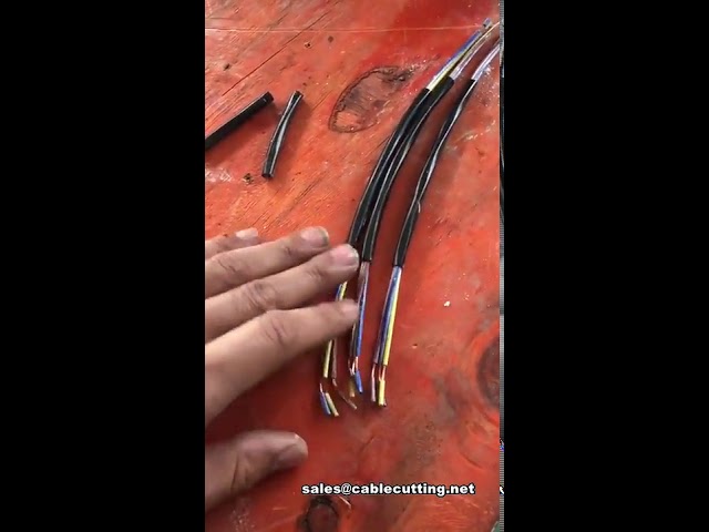 Macchina spellacavi automatica a doppio strato | Striping di precisione per cavi