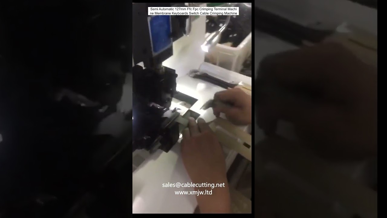 Semi-Automatic 127mm FFC FPC Crimping Terminal Machine for Membrane Keyboards & Switch Cables